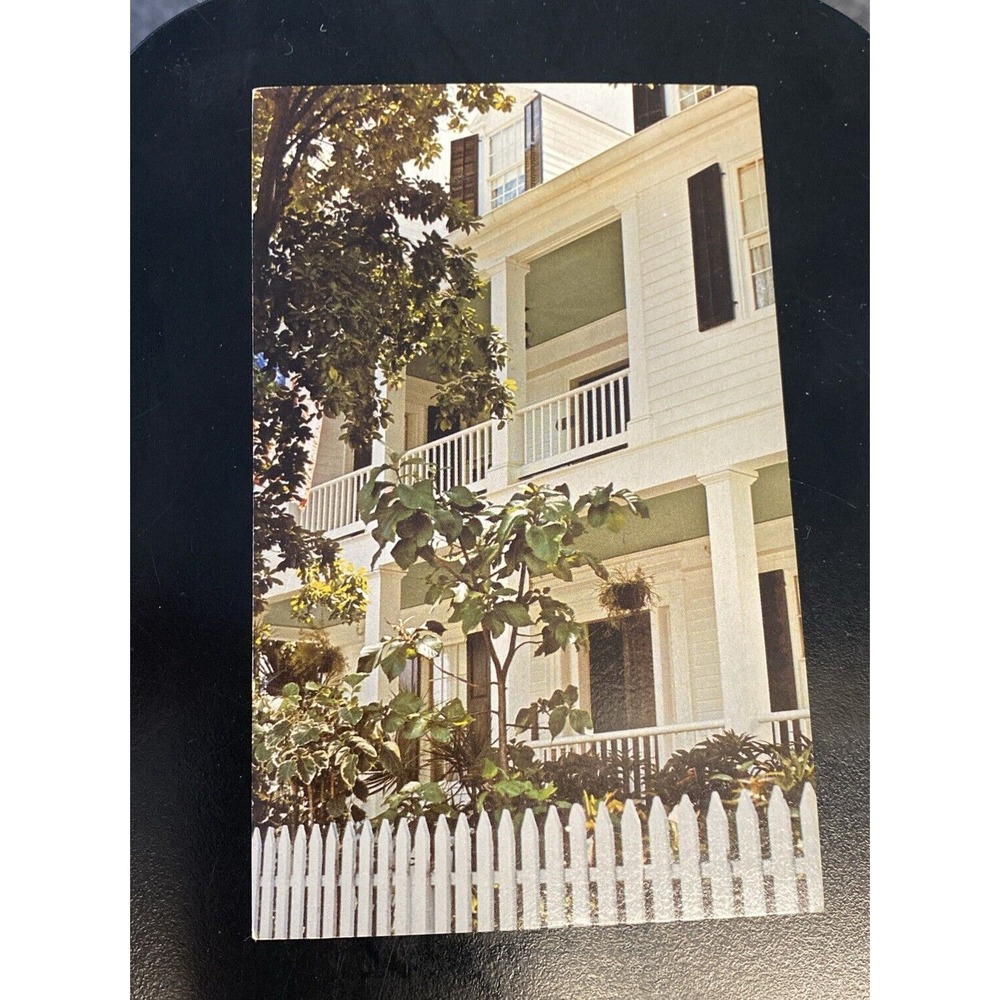 Vintage Key West FL Postcard John Audubon House Unposted Birds Of America